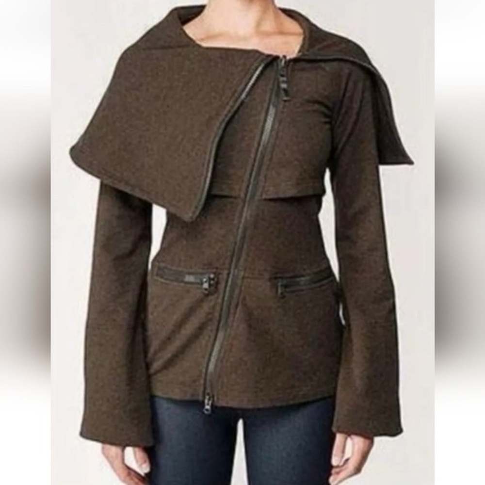 Lululemon Athletica Brown Women's Sweater with Zipper Detail